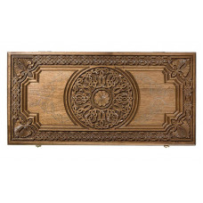 Нарды резные "Армянский узор" 60 с серебром